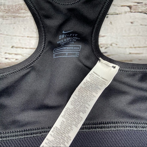 Nike Pro Black Sport Bra Size S - Picture 3 of 6